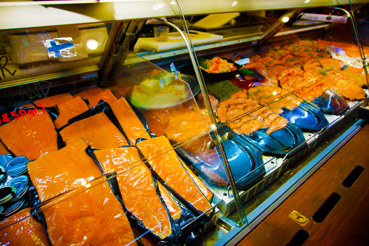 Surviving Europe: 5 Days Discovering the Best of Helsinki in the Winter - Central Market Salmon Helsinki