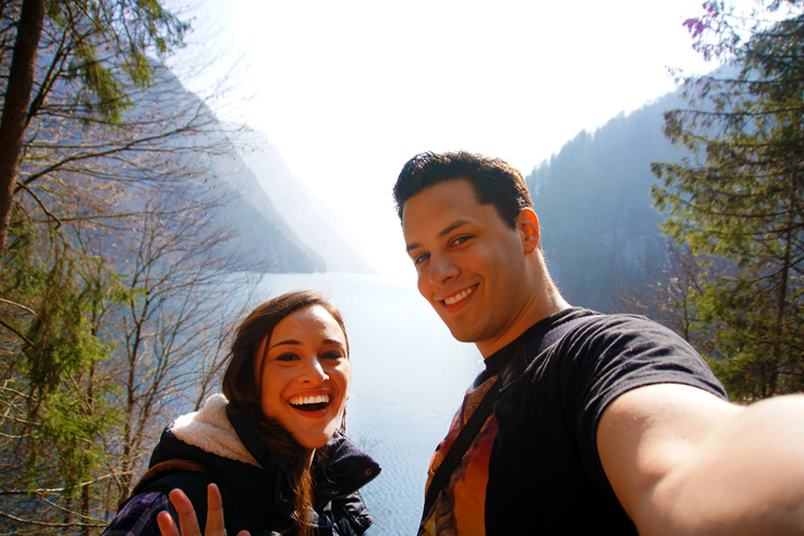 Surviving Europe: Looking Back on our First Year of Living Abroad - Us at Konigssee