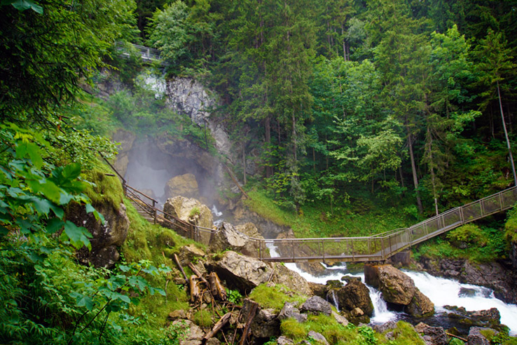 Surviving Europe: Salzburg Day Trips - Finding Paradise at Golling Waterfall - Waterfall Bridge